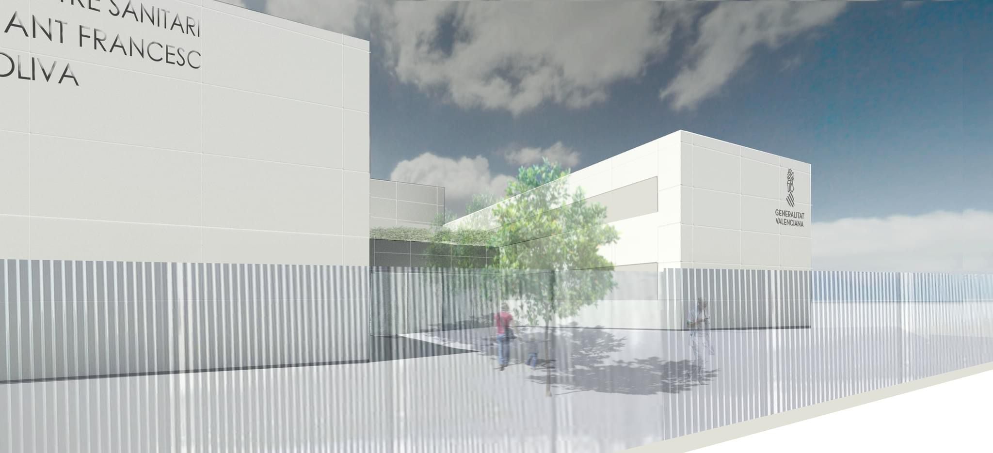 Imagen virtual de cómo quedará el Centre Sanitari Sant Francesc de Oliva.