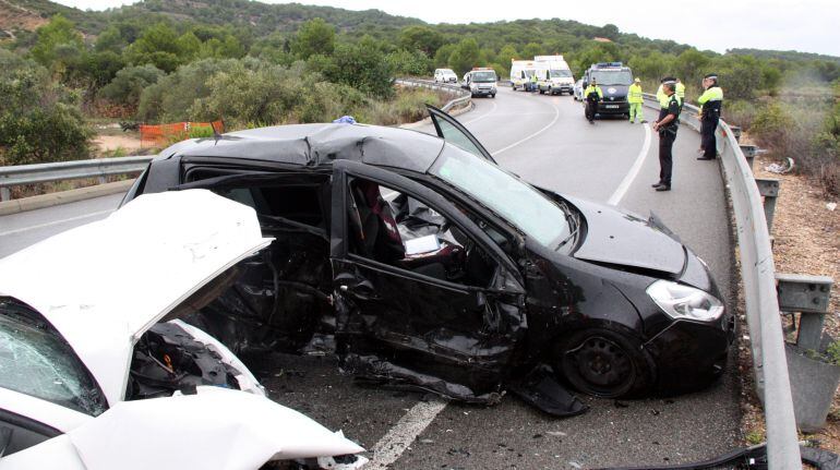 Mor un matrimoni en un xoc entre dos vehicles a l'enllaç de la Via Augusta amb l'A-7, a Tarragona