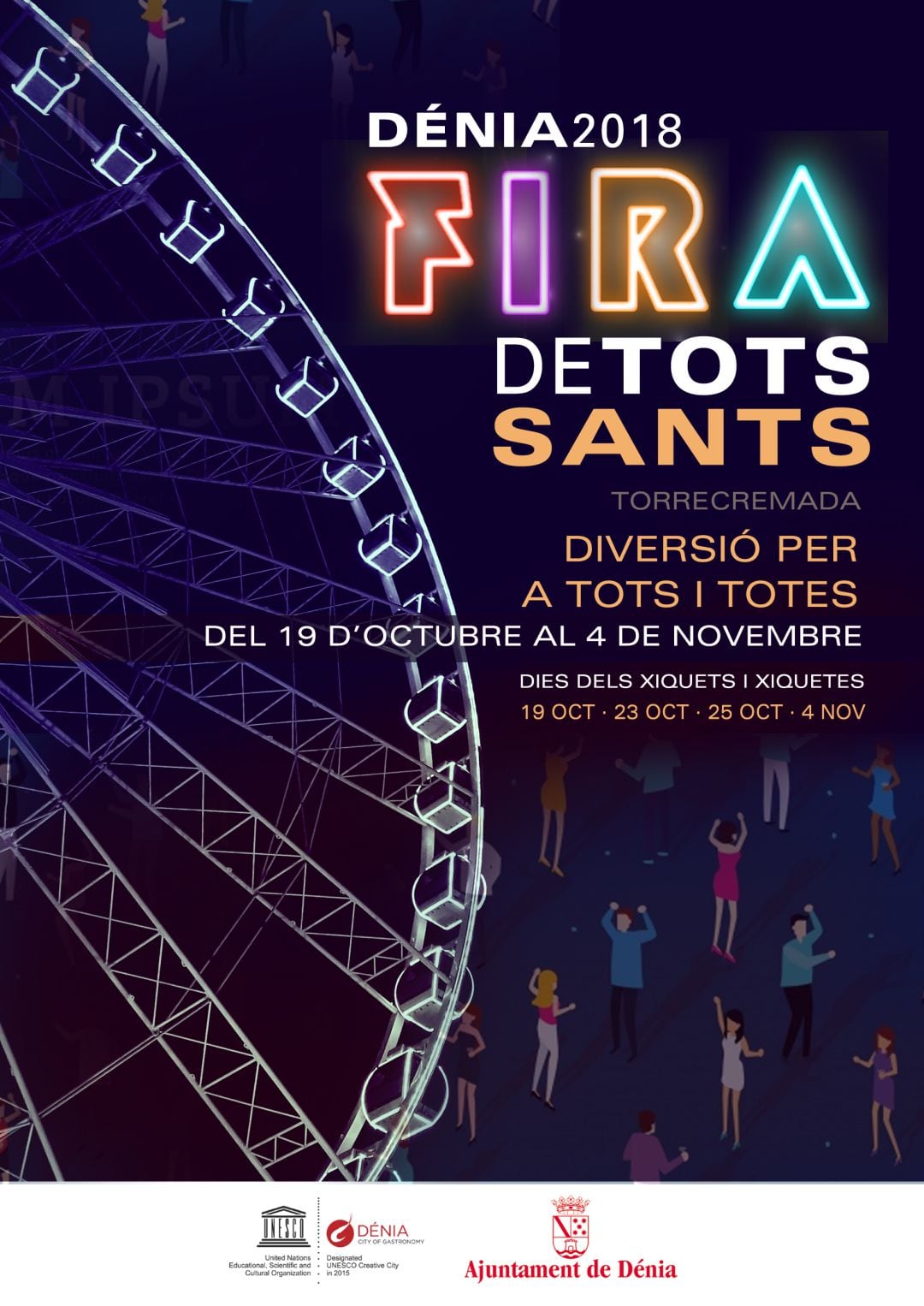 Cartel de la Fira de Tots Sants de Dénia.