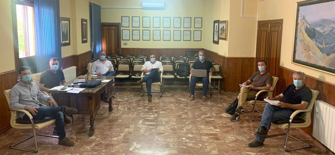 Reunión de los alcaldes de la comarca de Cazorla.