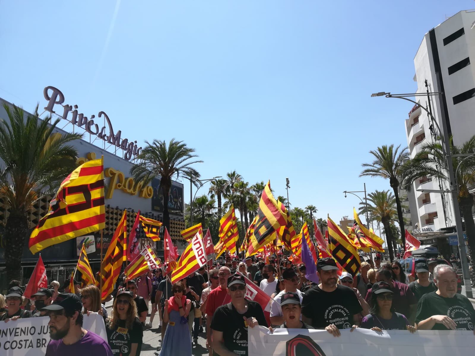 Manifestació a Lloret