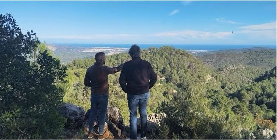 Reunión entre el concejal Rubén San Pablo y el jefe de sección de la Diputación, Fernando Pradells. / Facebook Ajuntament de Villalonga