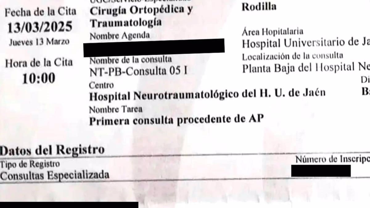 La Junta de Andalucía da citas ya en el Hospital de Jaén para 2025