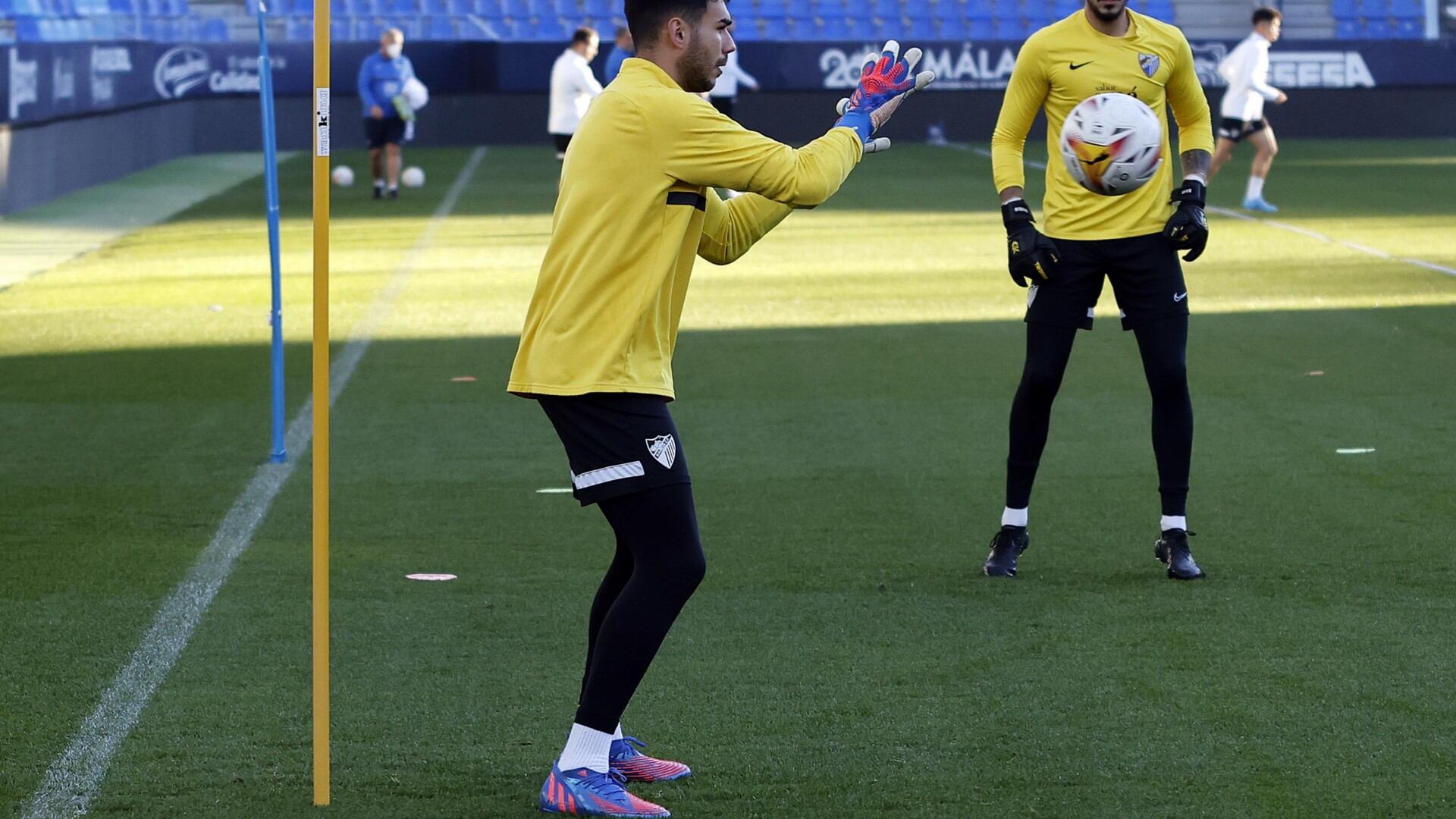 El Málaga continúa el ritmo de entrenamientos para preparar el encuentro del domingo ante el Tenerife