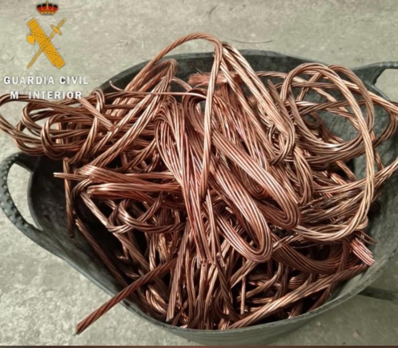 Parte del material localizado en la operación "RICOP"