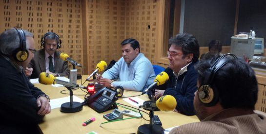 José Luis Navarro; Francisco Capilla; Julián Carretero y Javier Peinado en &#039;Hoy por Hoy Extremadura&#039;, conducido por Miguel Ortega