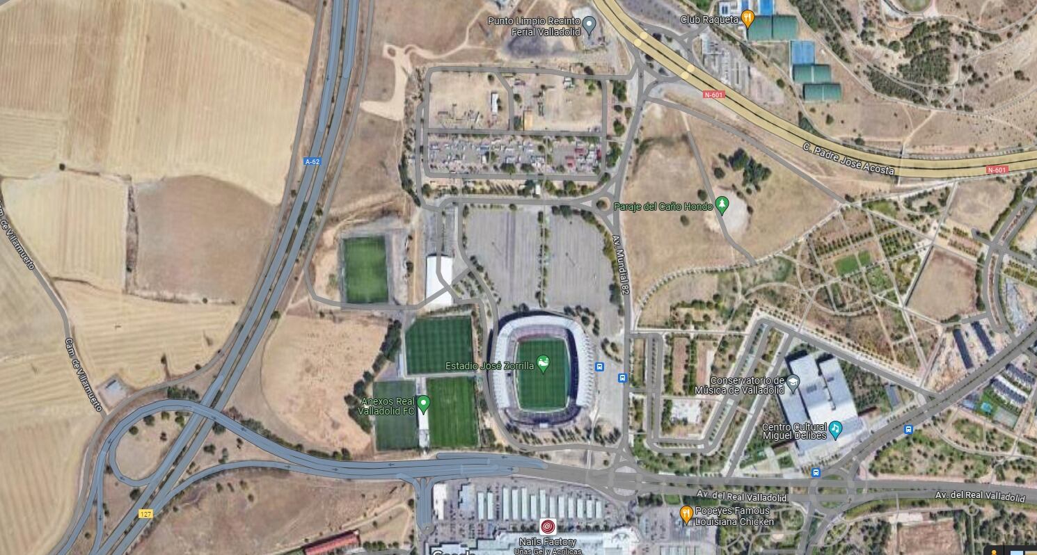 Plano de acceso a Zorrilla