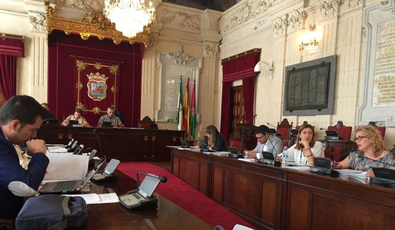 Comisión de Derechos Sociales celebrada este lunes en el ayuntamiento de Málaga