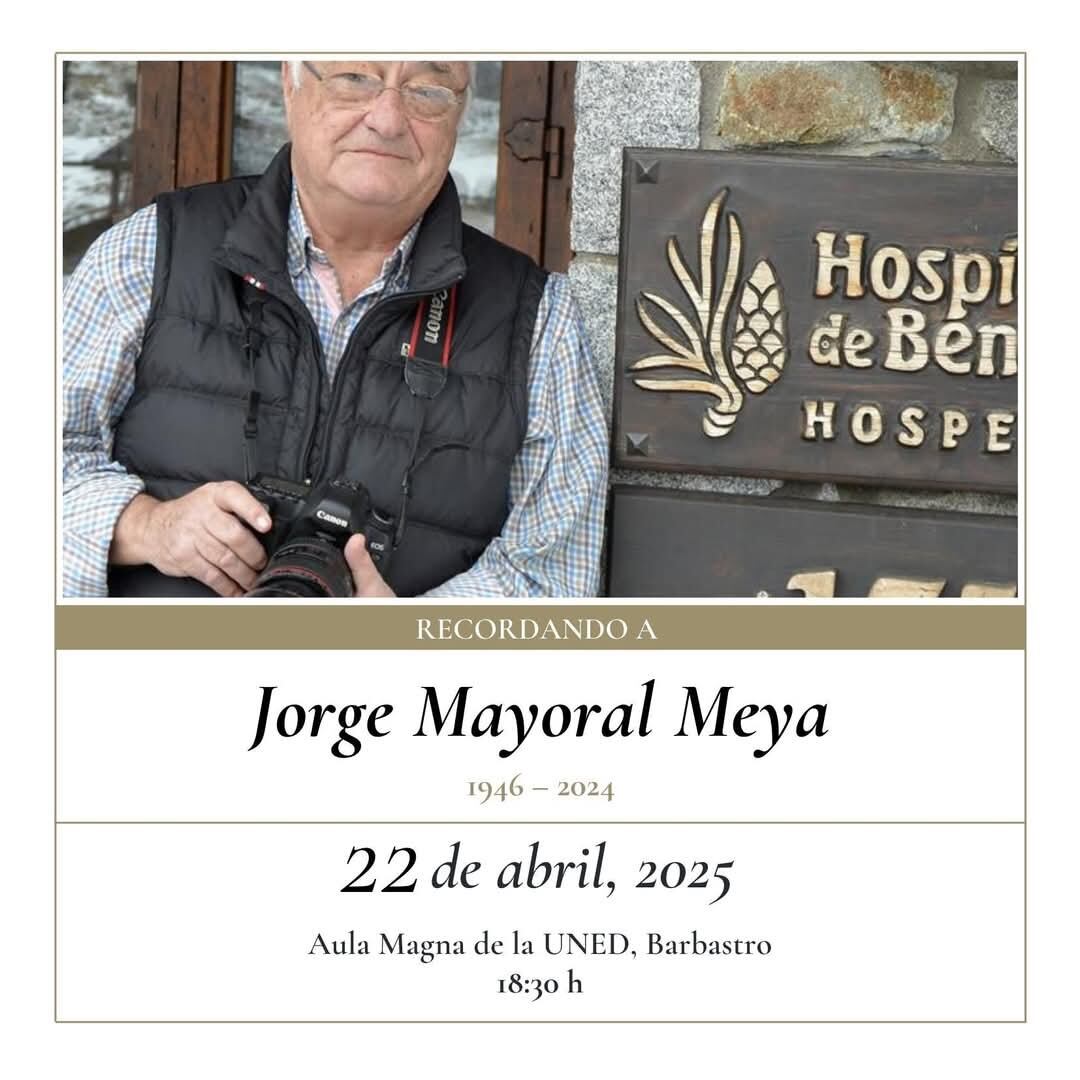 El homenaje póstumo a Jorge Mayoral se celebrará este martes en la Uned de Barbastro