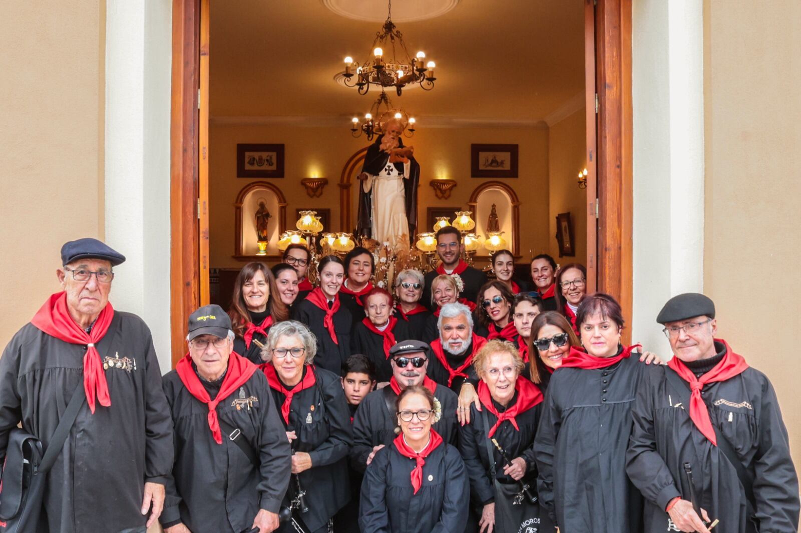 La colla de la Mayordomía de San Antón en la jornada de puertas abiertas