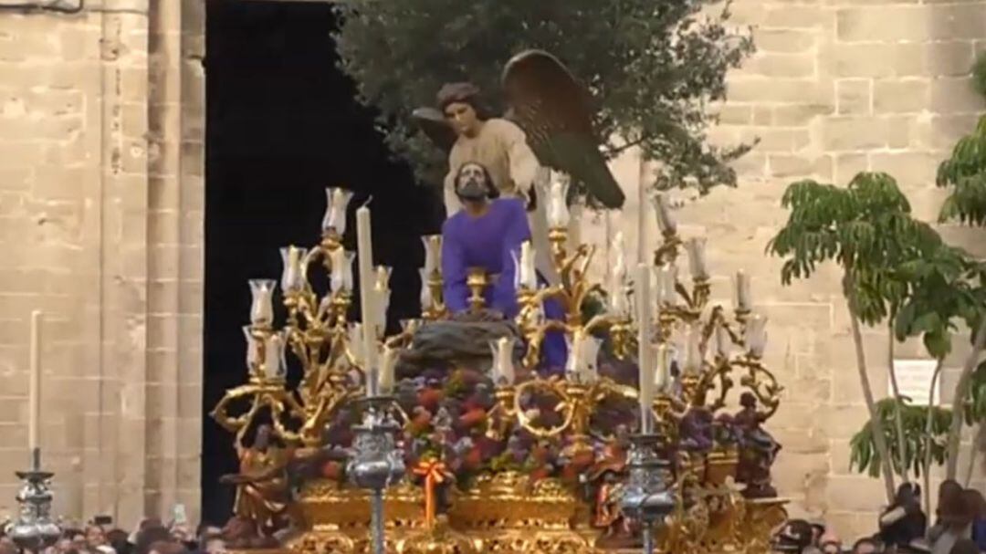 Nuestro Padre Jesús Orando en el Huerto en su salida el pasado Jueves Santo