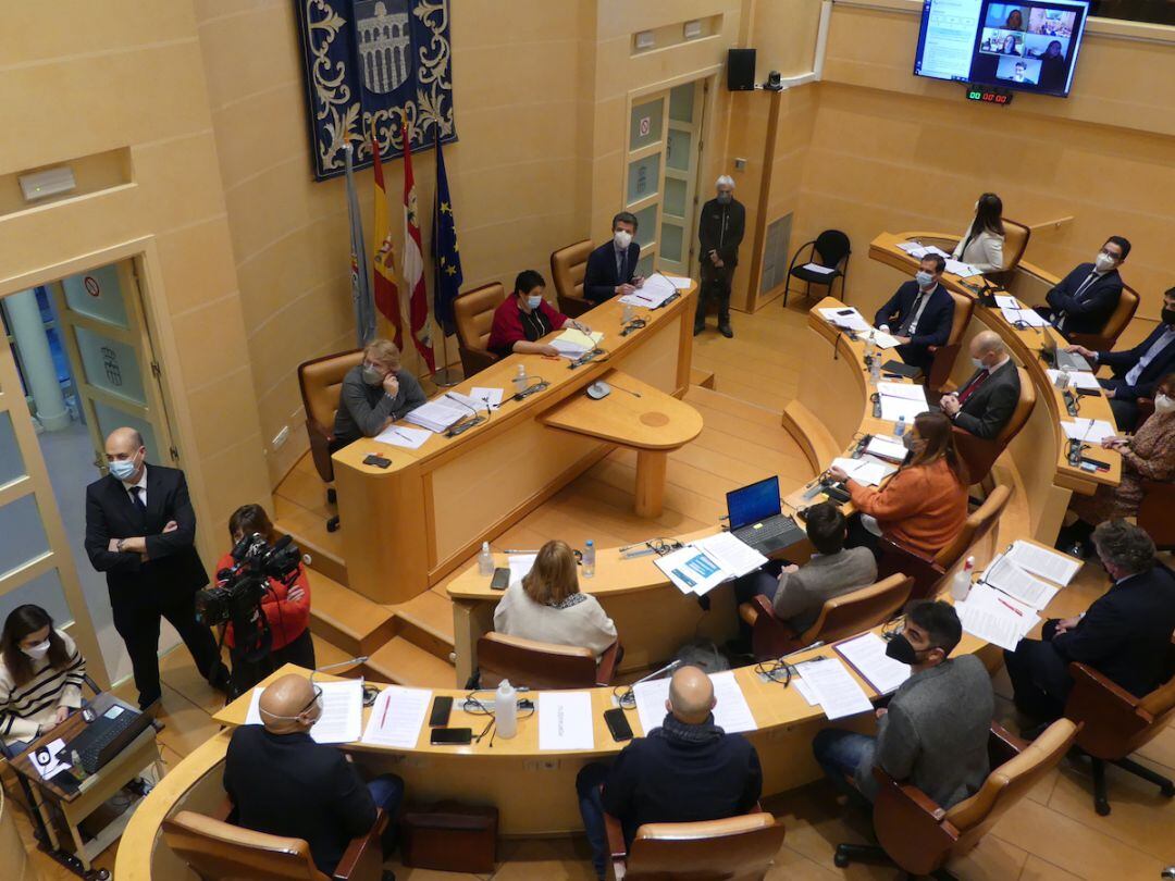 Sesión plenaria del Ayuntamiento de Segovia