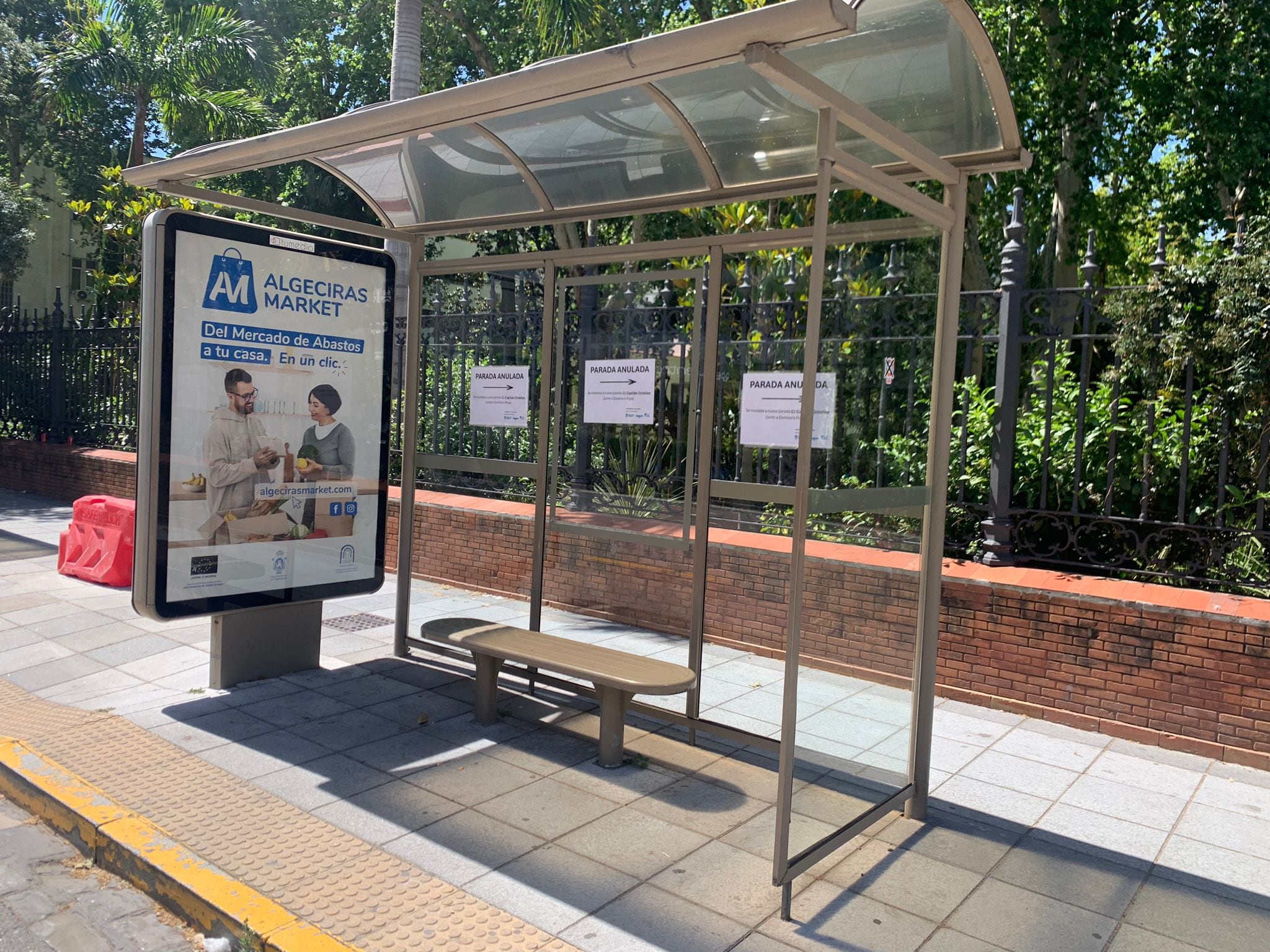 Cambios en la parada del Parque María Cristina
