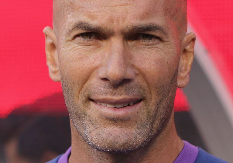 Primer plano de Zinedine Zidane