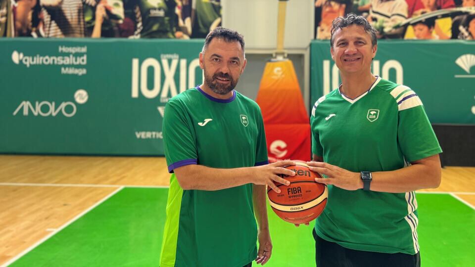Francis Trujillo y Jesús Lázaro presentados con el Unicaja