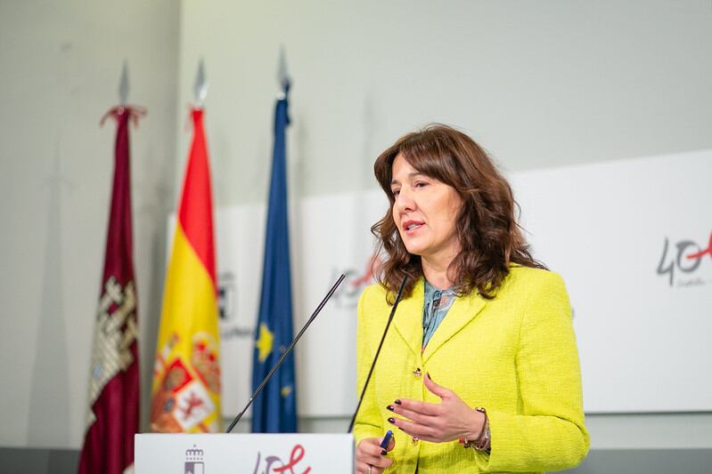 Blanca Fernández,  portavoz del Gobierno regional