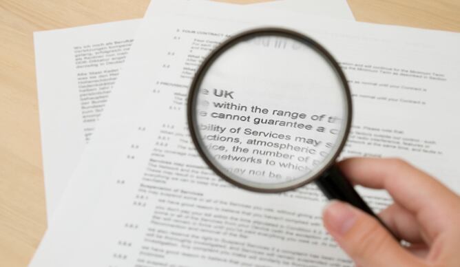 Las letras de los nuevos contratos no podrán ser inferiores a un milímetro y medio