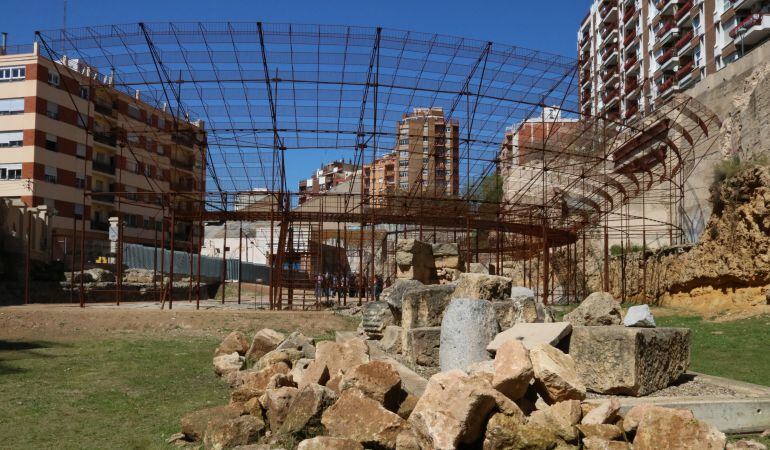 Pla detall de la graderia. 