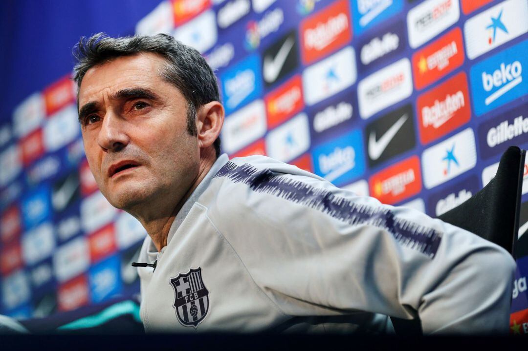 Valverde, durante la rueda de prensa. 