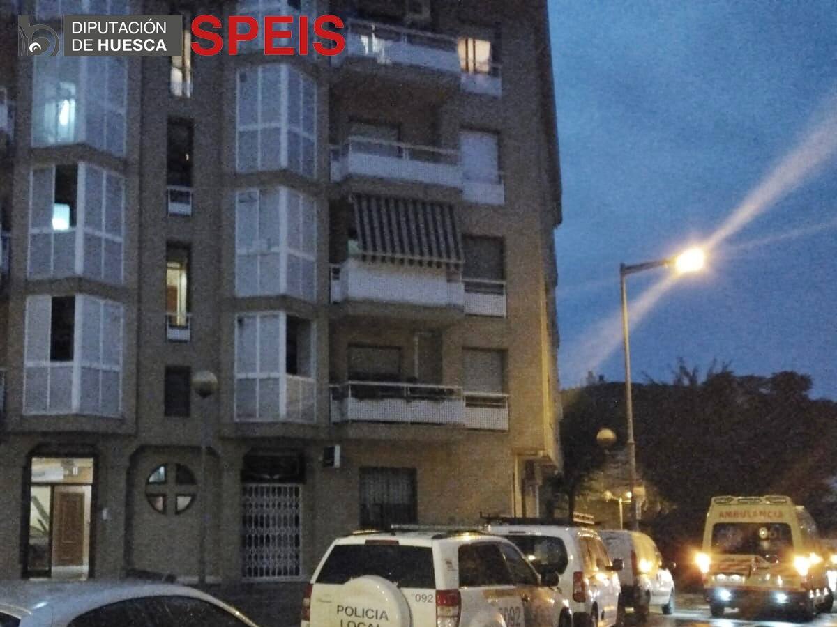 Un anciano de 80 años es evacuado de su vivienda en Monzón