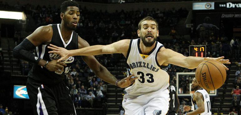 El español, en la victoria de su equipo ante los Sacramento Kings.