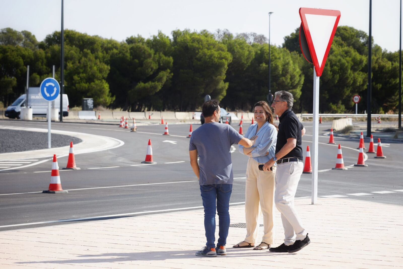 Imagen de la nueva "turbo rotonda" de Arcosur que conectará el sur de Zaragoza con la N-2 y PLAZA