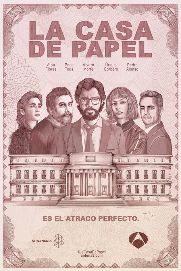 Póster oficial de &#039;La Casa de Papel&#039;