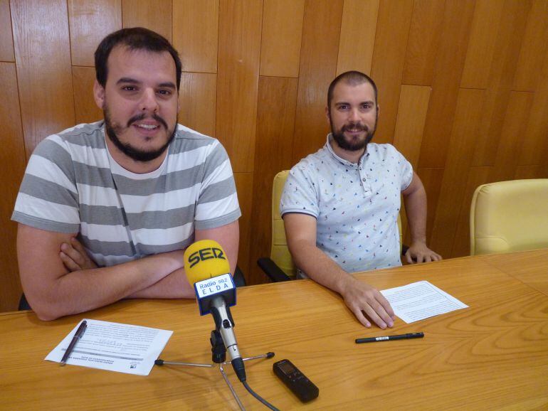 Iñaki Pérez y Javier Rivera, ediles de IU en Elda 
