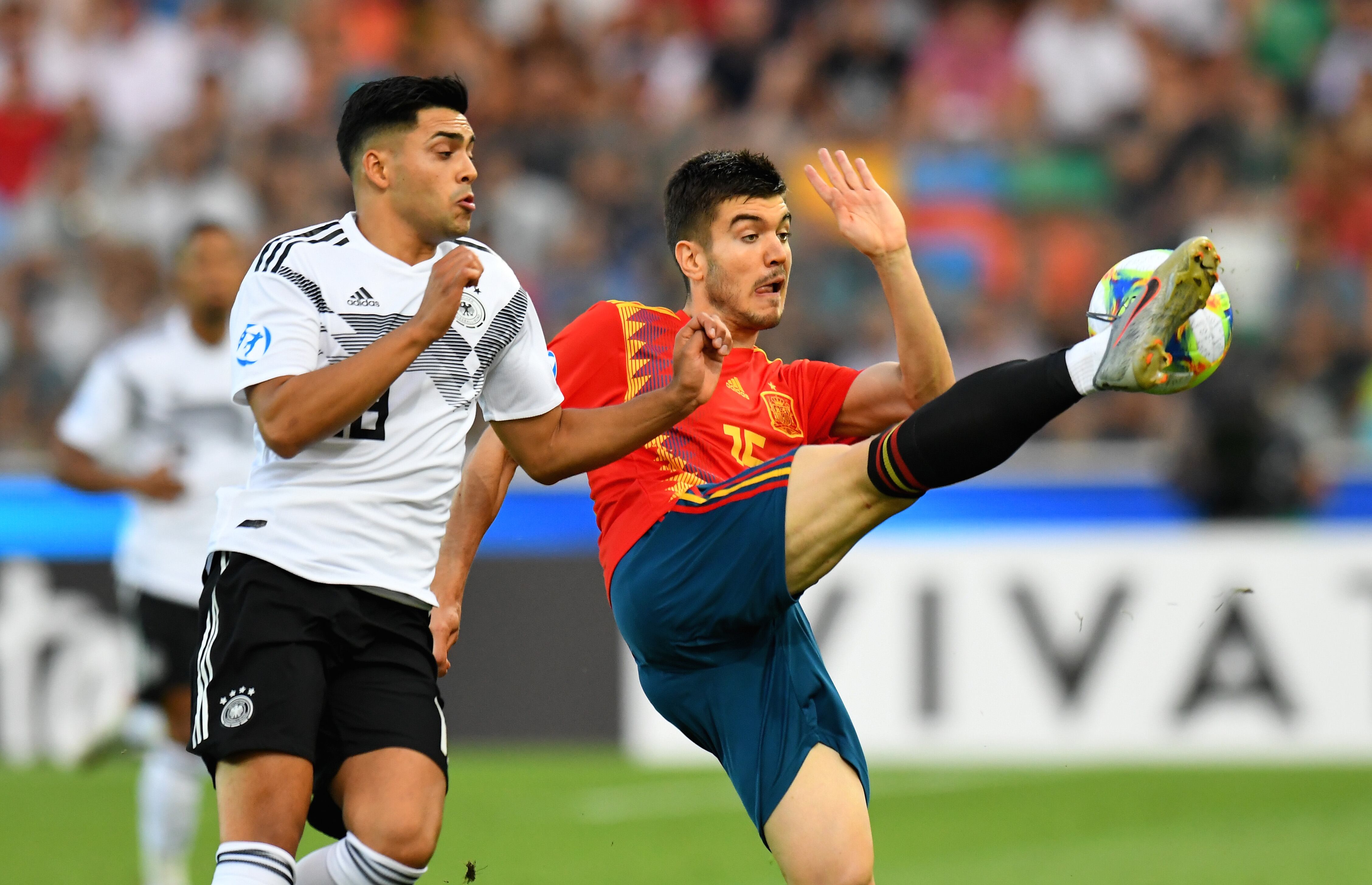 Martín Aguirregabiria, durante un partido con la Selección Sub-21