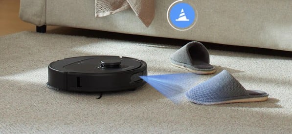 El robot es capaz de detectar obstáculos.