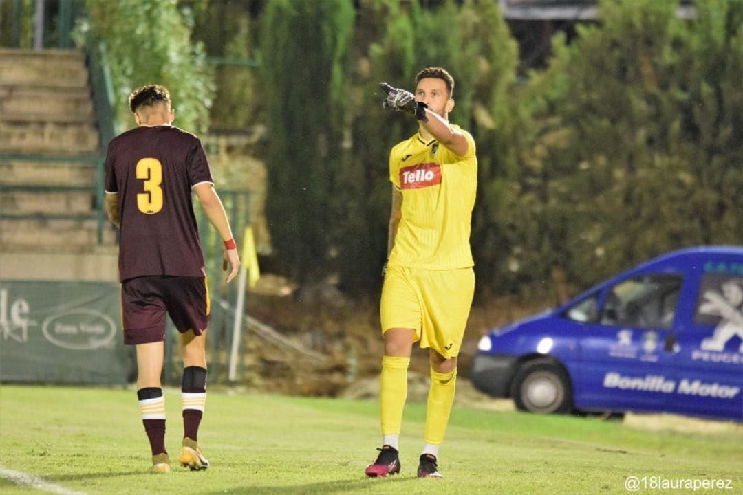 Javi Olmedo, en un partido de esta temporada 