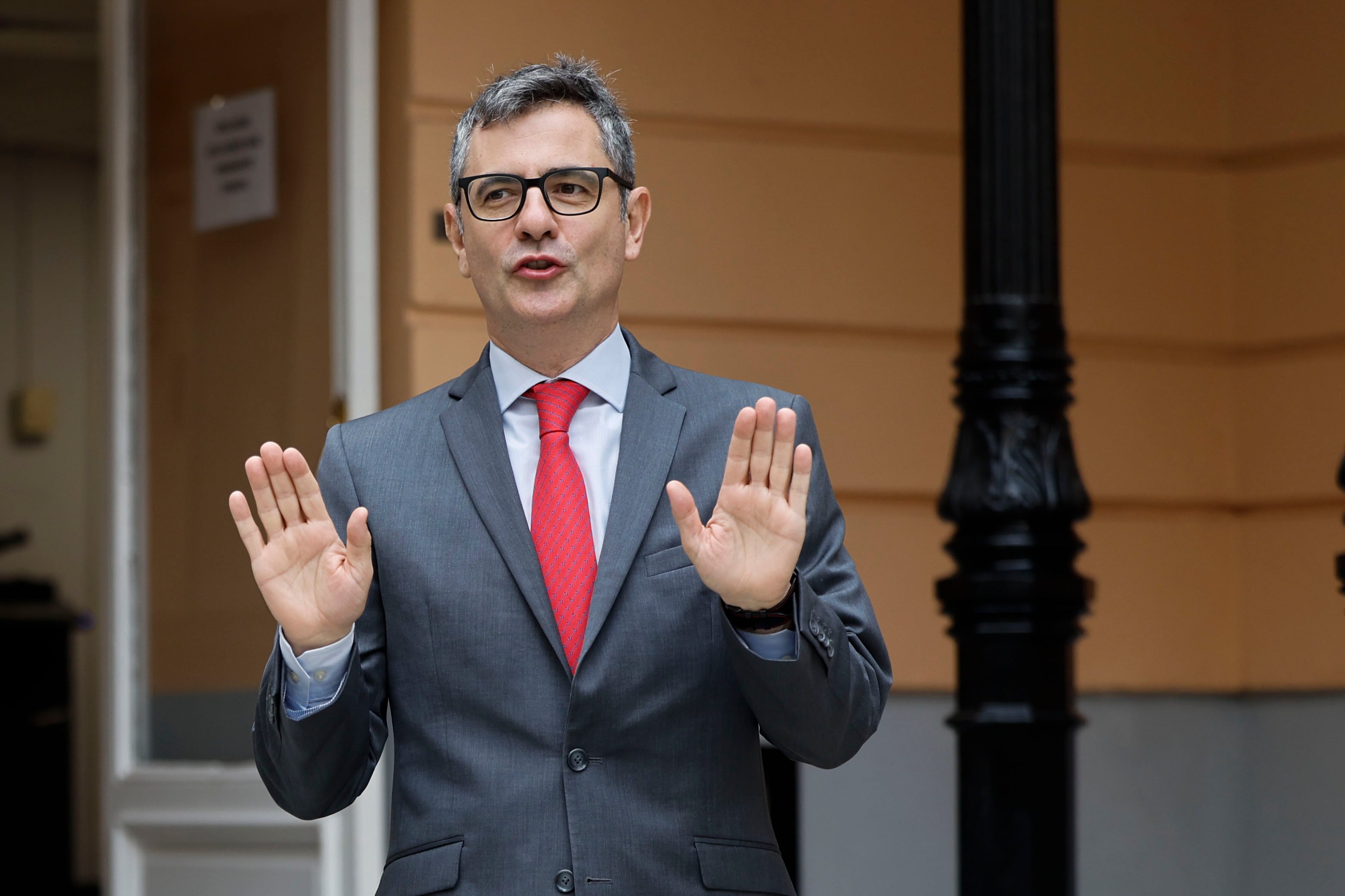 El ministro de la Presidencia, Justicia y Relaciones con las Cortes, Félix Bolaños.