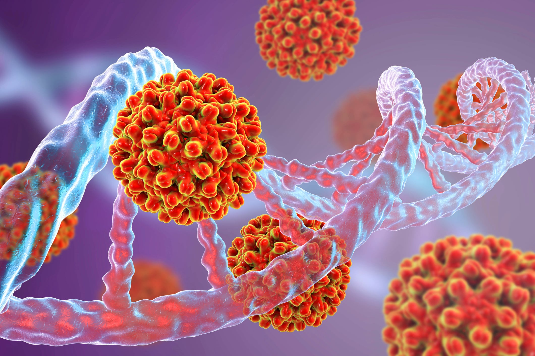 Representación de virus de hepatitis B.