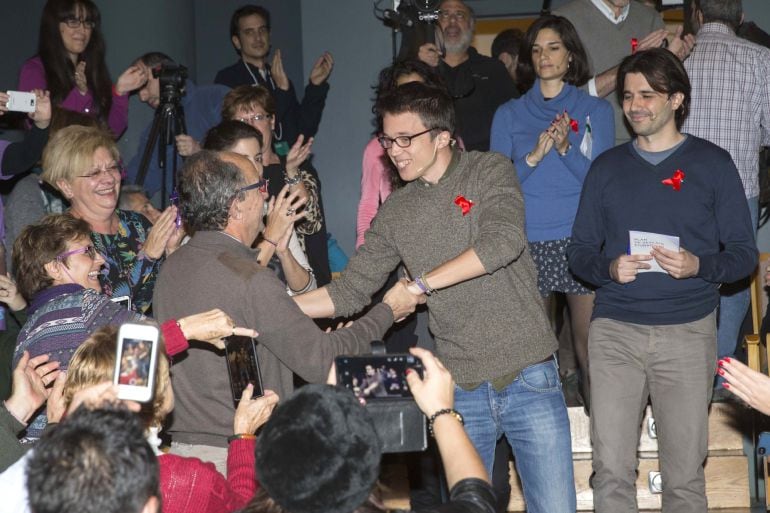 Íñigo Errejón en un acto de Podemos