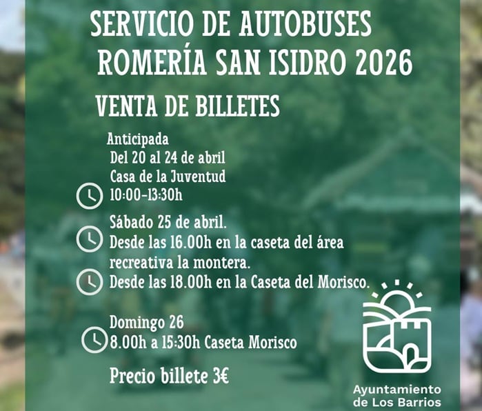 Horarios de autobuses en la romería