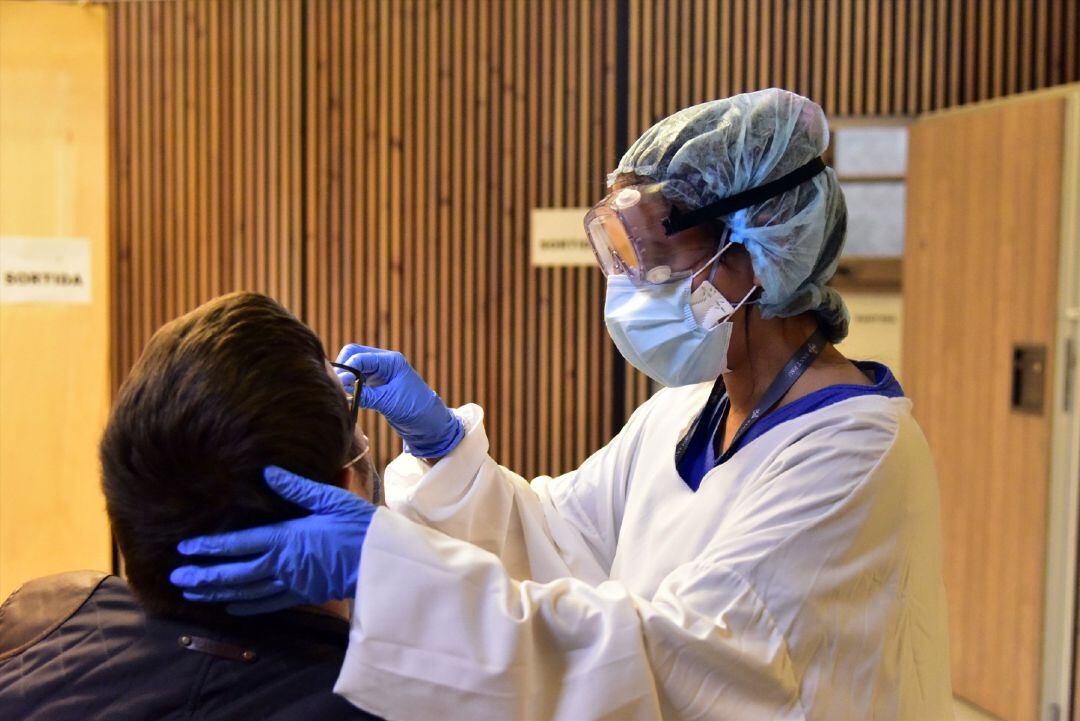 Realización de test de covid