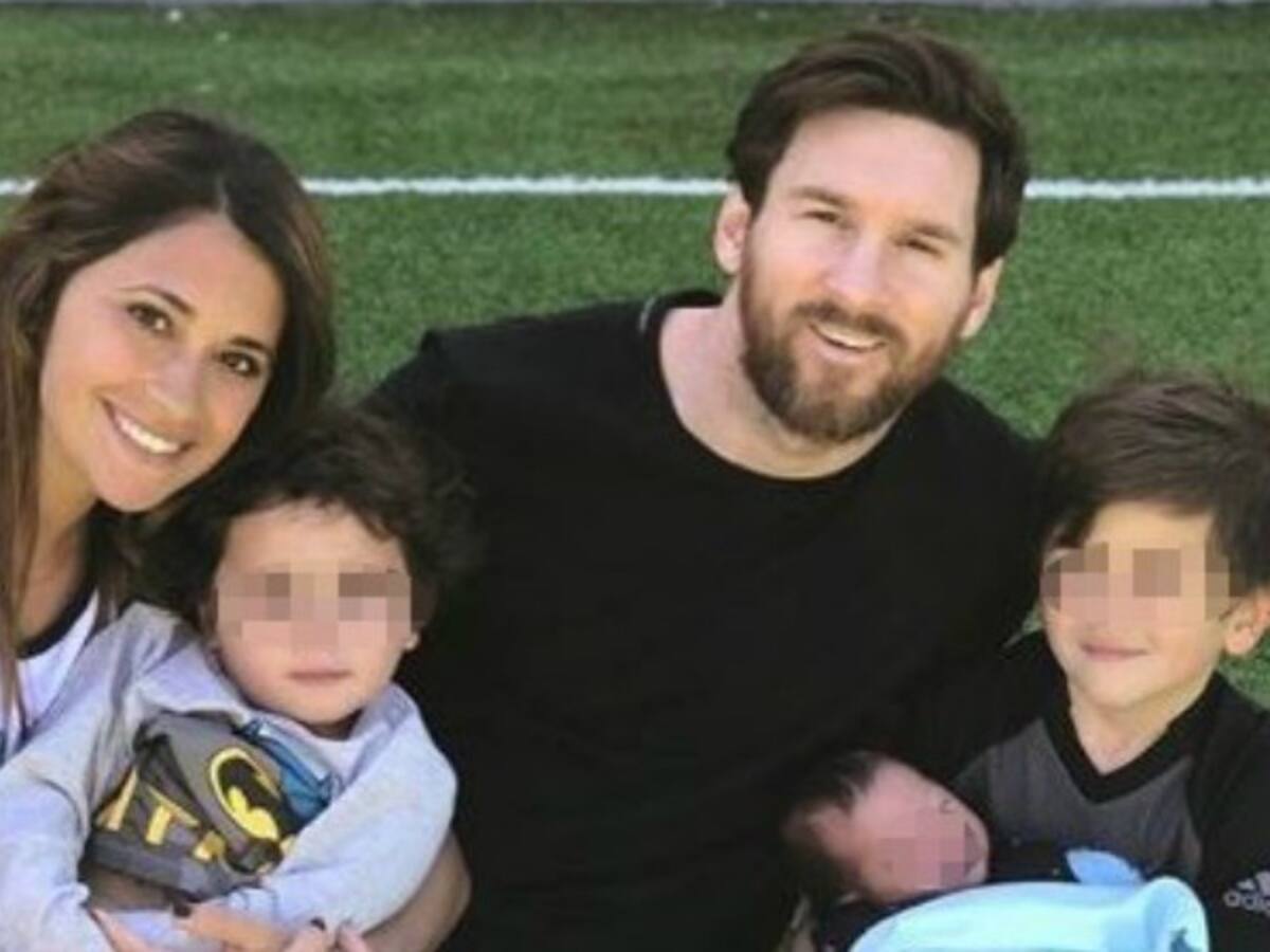 Messi presenta a su familia en Instagram