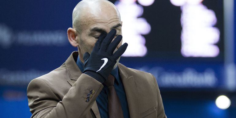 Paco Jémez, durante un partido del Rayo Vallecano