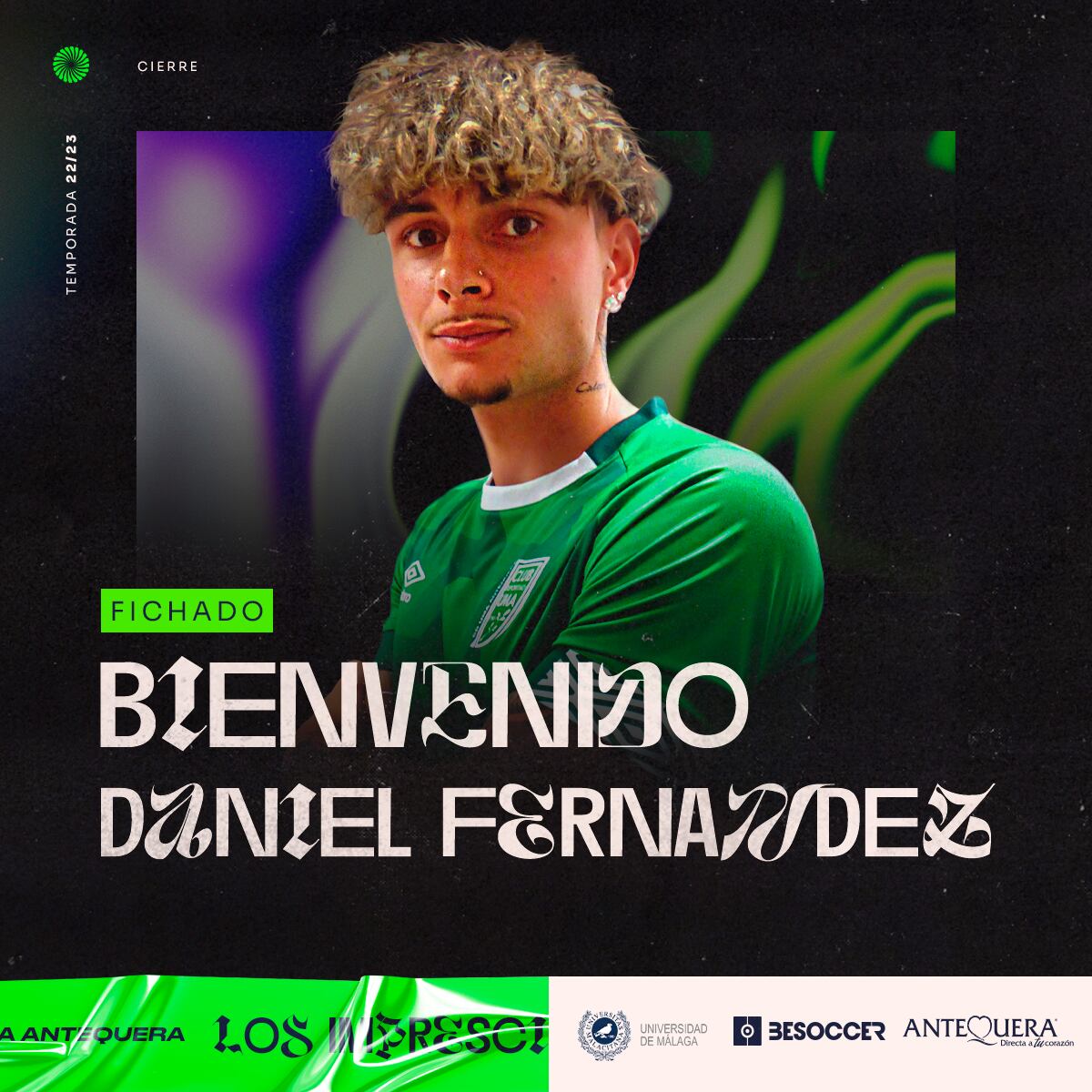 Anuncio del fichaje de Daniel Fernández