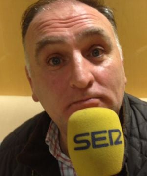 El cocinero español José Andrés atiende a la Ser en la última edición de Madrid Fusión