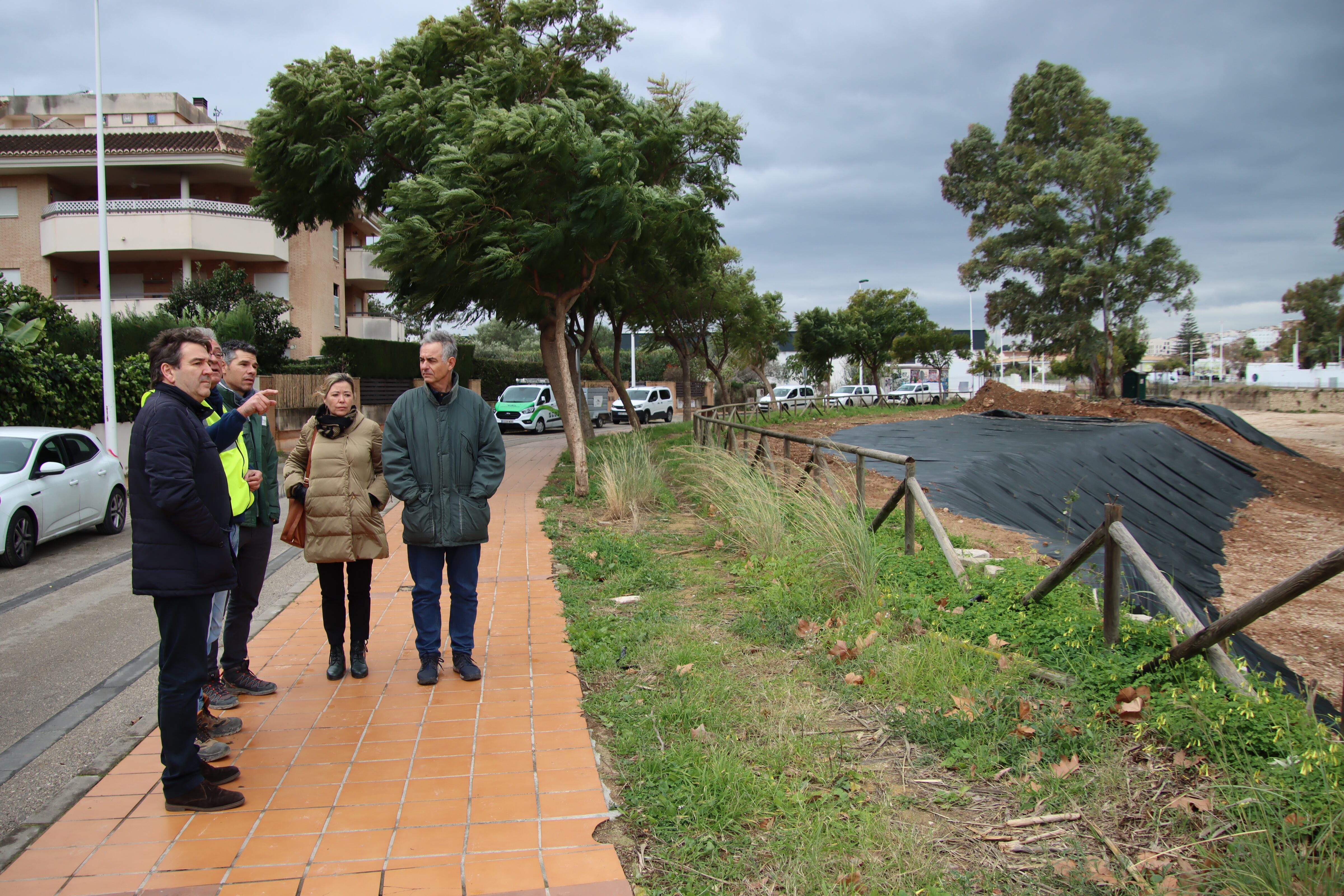 Visita a las actuaciones que la CHJ está realizando en el cauce del río Gorgos, en Xàbia.