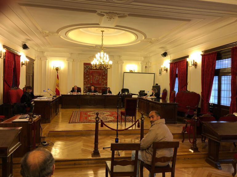 El acusado durante el juicio en la Audiencia Provincial 