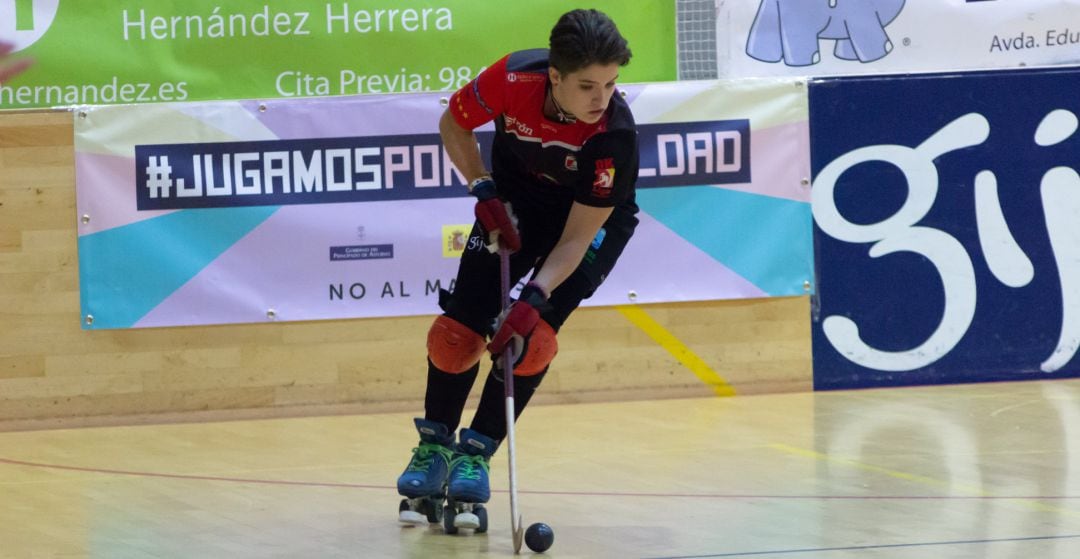 Rebeca González durante un encuentro.