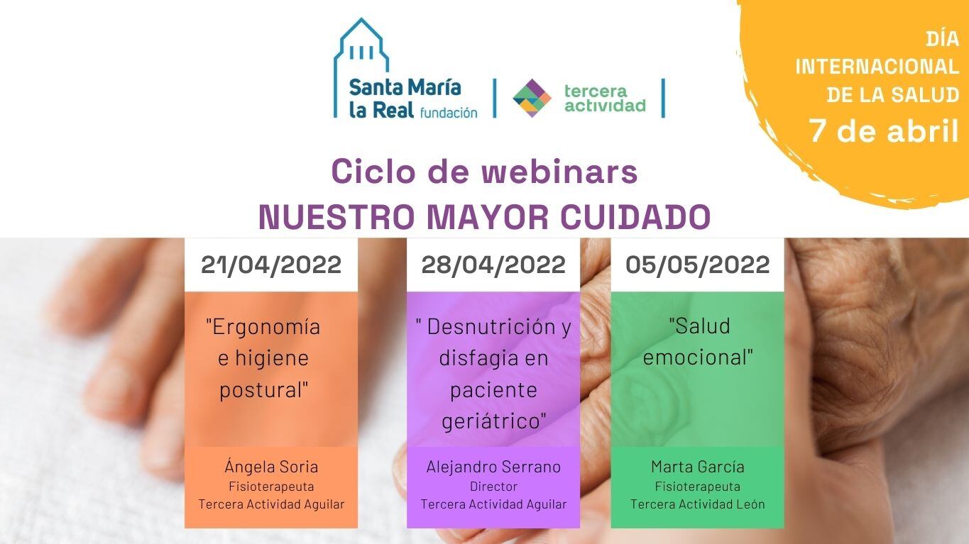 Tercera Actividad lanza un nuevo ciclo de webinars gratuitos sobre cuidado y atención a personas mayores y/o dependientes