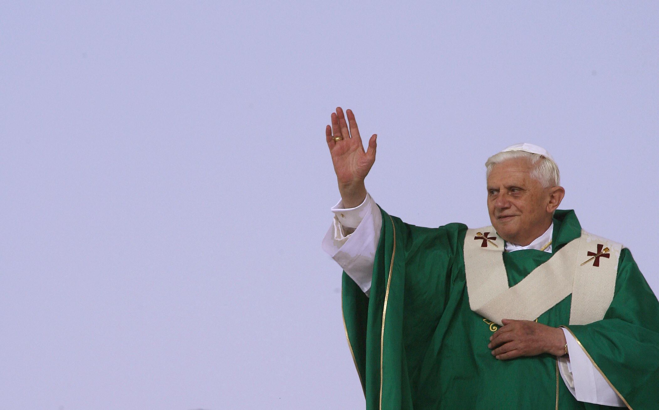 El Papa Benedicto XVI en su visita a València en 2006