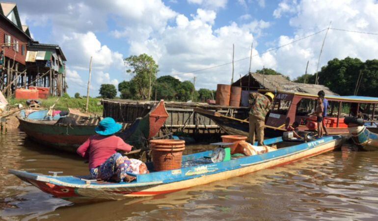 Comunidad flotante de Kampong Phluk, Siem Reap.