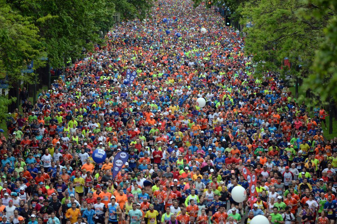 Imágen de la anterior edición del maratón de Madrid. 