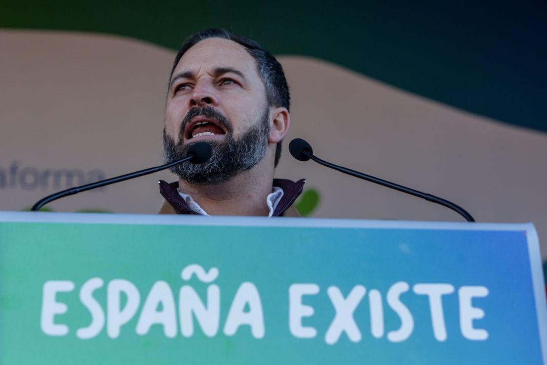 El presidente de Vox, Santiago Abascal