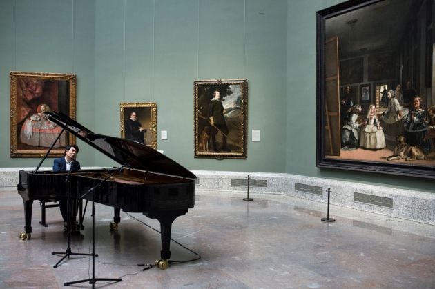 Momento de la interpretación de Lang Lang en el Prado.