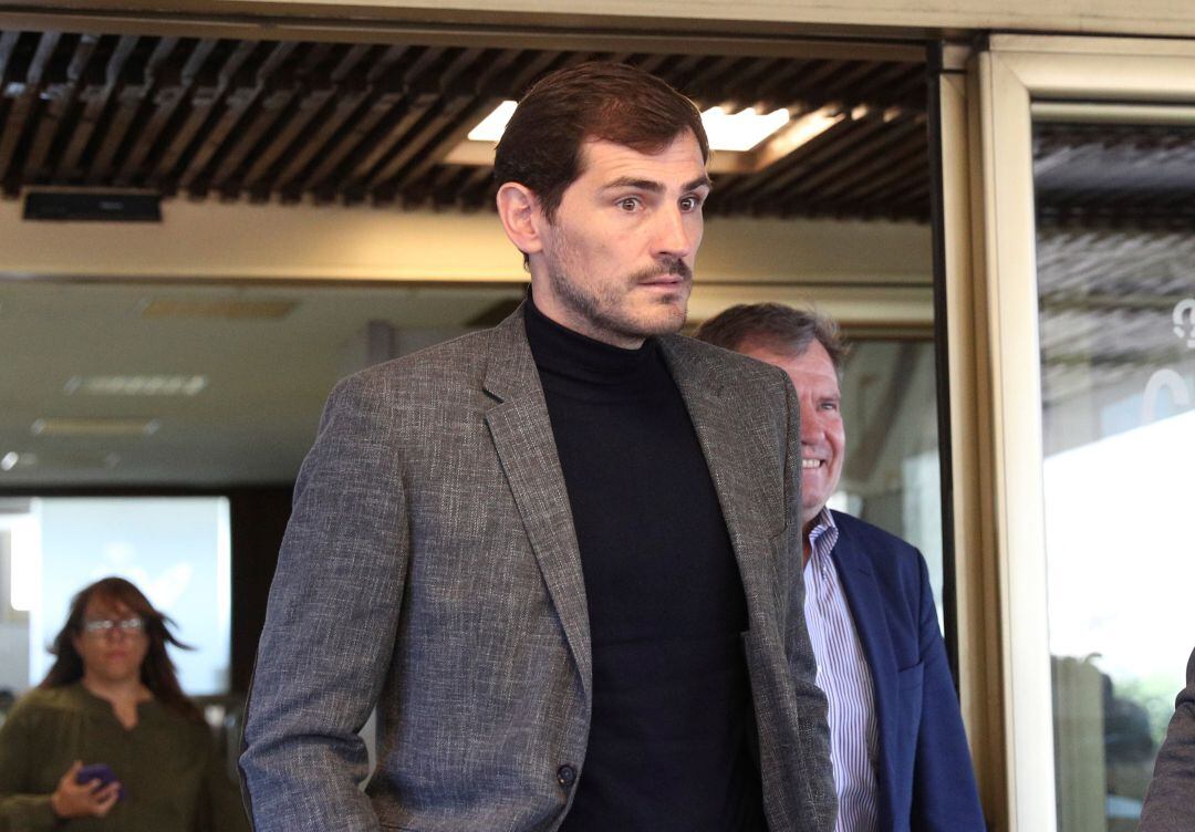 El exfutbolista Iker Casillas a su salida de la sede del Consejo Superior de Deportes